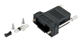 AMPHENOL CONEC 165X13389XE D Sub Backshell, DB, 180°, PBT (Polybutylene Terephthalate), Glass Filled Body