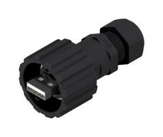 AMPHENOL CONEC 17-200121 密封连接器, USB, USB A, USB 2.0, 插头, 4路, 电缆安装, IP67