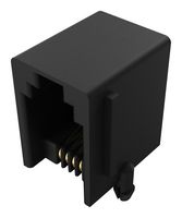 GCT MJ3250-44-0 模块连接器, 模制插座, 1 x 1 (端口), 4P4C, Cat3, 通孔安装
