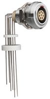 LEMO ECG.1B.308.CLV Circular Connector, Standard Circular Connector, 1B Series, Right Angle Panel Mount Receptacle