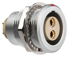 LEMO EGG.1B.302.CLL 圆形连接器, Standard Circular Connector, 1B Series, 面板安装插座, 2 触点, 焊接插座, 推挽