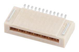 MOLEX 51281-1298 FFC / FPC Board Connector, 0.5 mm, 12 Contacts, Easy-On 51281 Series, Solder, Top, Bottom, 1 Row