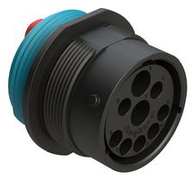 AMPHENOL SINE/TUCHEL AHDP04-24-91PR16-WTA 圆形连接器, 标准圆形连接器, DuraMate AHDP Series, 面板安装插座, 9 触点, 压接引脚-无触芯, 卡口