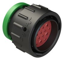 AMPHENOL SINE/TUCHEL AHDP06-24-19PN-BRA 圆形连接器, Standard Circular Connector, DuraMate AHDP Series, 电缆安装插头, 19 触点, 压接引脚-无触芯, 卡口