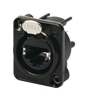 REAN RRE8F-D-001-0 模块连接器, RJ45 插座, 1 x 1 (端口), 8P8C, Cat5e, 面板PCB安装