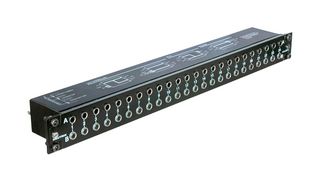 REAN NYS-SPP-L1 Patch Panel, 1/4" Modular, 19" Rack Mount, DC to 50 MHz
