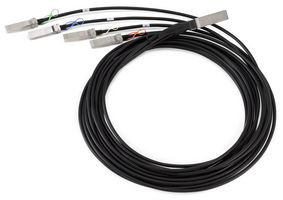 NI / EMERSON 788214-01 Test Cable Assembly, 1 Meter, QSFP28 to 4xSFP28 Breakout Cable, NI Test & Measurement Modules