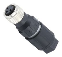 MOLEX 1200910024 传感器连接器, Nano-Change 120091 Series, M8, 母, 3路, 螺丝插座, 直形线缆安装