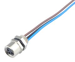 MOLEX 1200310015 传感器电缆, M8, Nano-Change插座, 自由线端, 3路, 300 mm, 11.8 ", Nano-Change 120031 Series