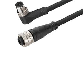 MOLEX 1200070904 传感器电缆, M12, Micro-Change插头, 90° Micro-Change插座, 4路, 5 m, 16.4 ft, Micro-Change 120007 Series