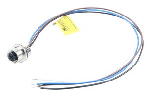 MOLEX 1200705205 Sensor Cable, M12, Micro-Change Receptacle, Free End, 4 Positions, 300 mm, 11.8 "