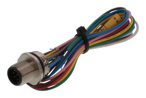 MOLEX 1200705209 Sensor Cable, M12, Micro-Change Plug, Free End, 8 Positions, 300 mm, 11.8 "