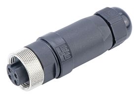 MOLEX 1300170016 Sensor Connector, Mini-Change 130017 Series, 7/8", Female, 4 Positions, Screw Socket