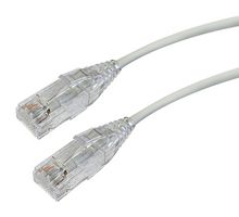 VIDEK 2994-1.5GY 以太网线缆, 薄型, Cat6, RJ45插头至RJ45插头, UTP (非屏蔽双绞线), 灰色, 1.5 m, 4.9 ft