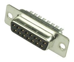 AMPHENOL COMMUNICATIONS SOLUTIONS FCE17A15SM240 D Sub Connector, Filtered, Receptacle, FCE17 Series, 15 Contacts, DA, Solder Cup
