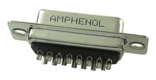 AMPHENOL COMMUNICATIONS SOLUTIONS G17S1500110EU D Sub Connector, Standard, Receptacle, G17S Series, 15 Contacts, DA, Solder Cup
