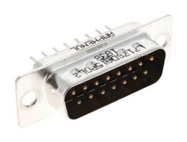 AMPHENOL COMMUNICATIONS SOLUTIONS L717SDA15POL2 D-Sub 连接器, 标准, 插头, SD Series, 15 触点, DA, 焊接
