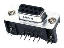 AMPHENOL COMMUNICATIONS SOLUTIONS L77SDE09SA4CH3R D-Sub 连接器, 标准, 插座, SD Series, 9 触点, DE, 焊接
