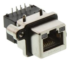 AMPHENOL COMMUNICATIONS SOLUTIONS MRJ5380M1 Modular Connector, RJ45 Jack, 1 x 1 (Port), 8P8C, Cat5, IP67, Through Hole Mount