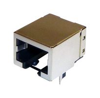AMPHENOL COMMUNICATIONS SOLUTIONS RJE051AA0311 Modular Connector, Modular Jack, 1 x 1 (Port), 10P10C, Cat3, Through Hole Mount