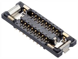 MOLEX 203389-0323 堆叠板连接器, Quad-Row 203389 Series, 32 触点, 0.175 mm, Stacking, 焊接, 4 排
