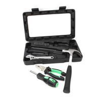 MULTICOMP PRO MP010951 家用工具箱，15件7英寸钳子，8盎司爪形锤，钻头架，6英寸扳手和11个钻头