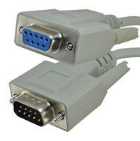 AIM CAMBRIDGE - CINCH CONNECTIVITY 30-9506-99 Computer Cable, D Subminiature Plug, 9 Way, D Subminiature Socket, 9 Way, 6 ft, 1.8 m