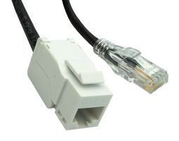 STEWART CONNECTOR BM-5AJPK007F Ethernet Cable, Cat5e, RJ45 Plug to RJ45 Jack, UTP (Unshielded Twisted Pair), Black, 2.1 m, 7 ft
