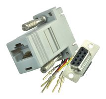 AIM CAMBRIDGE - CINCH CONNECTIVITY 40-9538F 连接器适配器, D Sub, 9 路, 插座, RJ45, 8 路, 插座