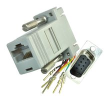 AIM CAMBRIDGE - CINCH CONNECTIVITY 40-9538M 连接器适配器, D Sub, 9 路, 插头, RJ45, 8 路, 插座
