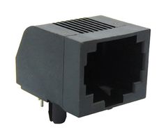 STEWART CONNECTOR SS-90000-001 Modular Connector, RJ45 Jack, 1 x 1 (Port), 8P8C, Through Hole Mount