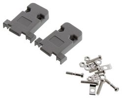 AIM CAMBRIDGE - CINCH CONNECTIVITY 40-9709H 连接器后壳, D Sub, H Series, DE, 180°, ABS(丙烯腈 - 丁二烯 - 苯乙烯)主体