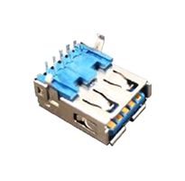 STEWART CONNECTOR SS-52000-001 连接器, USB, USB A, USB 3.0, 插座, 9 路, 通孔安装, 直角型