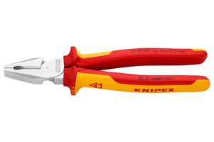 KNIPEX 02 06 225 Pliers, Combination, 225mm Overall Length, High Leverage, 25mm² Capacity
