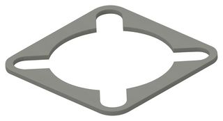 KEMTRON - TE CONNECTIVITY 93-22041 EMI Shielding Gasket, Conductive Sheet, Nickel Plated Graphite, 24.51mm L x 24.51mm W x 0.8mm D