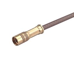 HUBER+SUHNER 21_MMCX-50-1-2/111_OE RF / Coaxial Connector, MMCX Coaxial, Straight Jack, Crimp, 50 ohm, K01152-07, Beryllium Copper