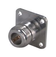 HUBER+SUHNER 23_N-75-0-1/133_NE RF / Coaxial Connector, N Coaxial, Straight Jack, Solder, 75 ohm, Beryllium Copper
