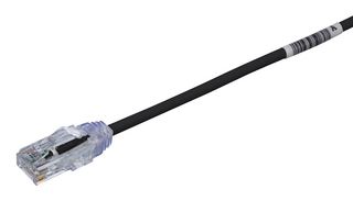 PANDUIT UTP28SP2MBL 以太网线缆, Cat6, RJ45插头至RJ45插头, UTP (非屏蔽双绞线), 黑色, 2 m, 6.6 ft