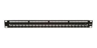 PANDUIT KP24WSBL Patch Panel, Modular Patch Panel, 24 Ports, 1U