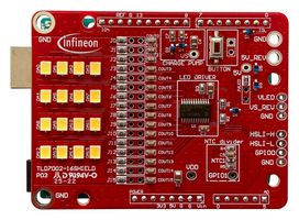 INFINEON TLD700216SHIELDTOBO1 Evaluation board, TLD7002-16ES, Lighting, Linear, 4.5 V to 5.5 Vin, 20 V Output, 76.5 mA