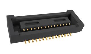 AMPHENOL COMMUNICATIONS SOLUTIONS 10164227-0301A1RLF Mezzanine Connector, Receptacle, 0.4 mm, 2 Rows, 30 Contacts, Surface Mount Straight