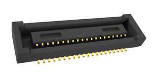 AMPHENOL COMMUNICATIONS SOLUTIONS 10164227-0401A1RLF Mezzanine连接器, 插座, 0.4 mm, 2 排, 40 触点, 表面安装直型, 铜合金