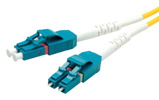 ROLINE 21.15.8781 Fibre Optic Cable, Singlemode, 2 Fibres, LC Duplex to LC Duplex, 1 m