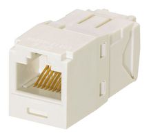 PANDUIT CJ688TGAW Modular Connector, Punchdown Module, RJ45 Wired Jack, 1 x 1 (Port), 8P8C, Cat6, Cable Mount
