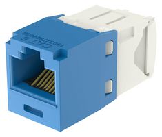 PANDUIT CJ688TGBU 模块连接器, 蓝色, RJ45 插座, 1 x 1 (端口), 8P8C, Cat6, 电缆安装