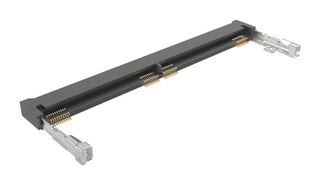 AMPHENOL COMMUNICATIONS SOLUTIONS 10157422-002RHLF Memory Card Connector, R/A, DDR5 SODIMM Socket, Latched, 262 Contacts, Copper Alloy