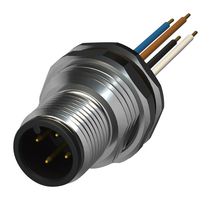 MULTICOMP PRO MP011277 Sensor Cable, A Coded, M12 Plug, Free End, 4 Positions, 300 mm, 11.8 "