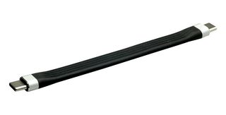 ROLINE 11.02.9054 USB线缆, C型插头至C型插头, 110 mm, 4.3 ", USB 3.2, 黑色, 电子标记线缆