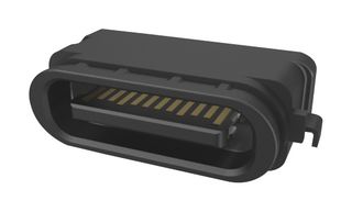 AMPHENOL COMMUNICATIONS SOLUTIONS 124018392112A 连接器, USB, USB C, USB 3.2, 插座, 24 路, 表面安装, 直角型