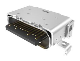 AMPHENOL COMMUNICATIONS SOLUTIONS 124018402112A 连接器, USB, USB C, USB 3.1, 插座, 24 路, 表面安装, 直角型